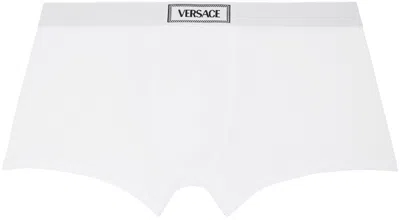 Versace White 90s Boxers In 1w000-optical White