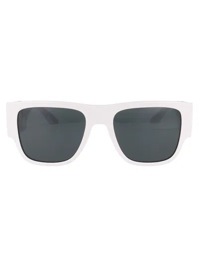 VERSACE VERSACE WHITE ACETATE SUNGLASSES