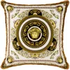 Versace White & Gold Medusa Gala Double-face Cushion In Z7010