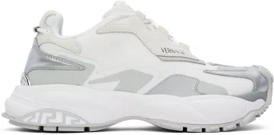 VERSACE WHITE & GRAY 'VERSACE' MERCURY M_VS_04 SNEAKERS