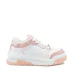 Versace White And Pink Sneakers