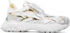 Versace Mercury M_vs_03 Rope, Leather And Mesh Sneakers In 6w690-white+silver+g