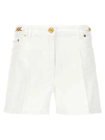 Versace Denim Shorts In White
