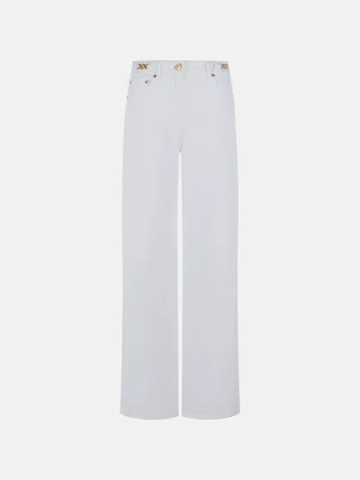 Versace White Cotton Jeans