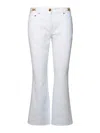 Versace White Cotton Jeans In White