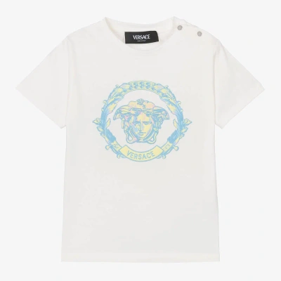 Versace White Cotton Medusa Baby T-shirt