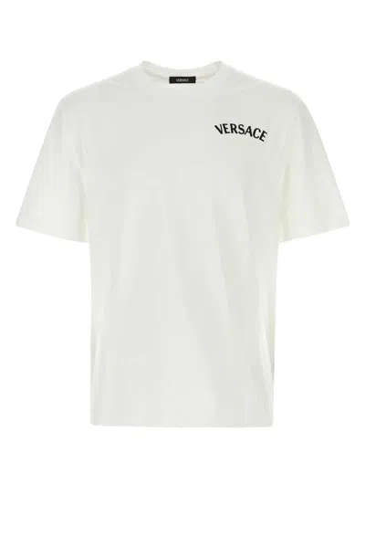 Versace T-shirt With Logo In White