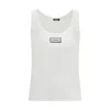 Versace White Cotton Top In White