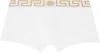 Versace White Greca Border Long Boxers In A81h-white- Greek G