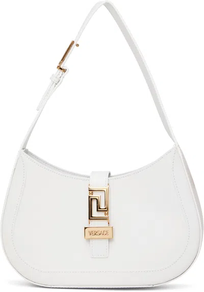 Versace White Greca Goddess Small Bag