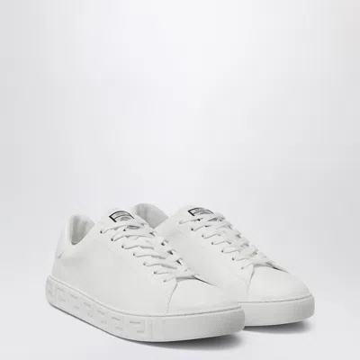 Versace White Greca Nylon Sneakers