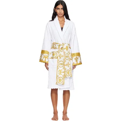 Versace White 'i Heart Baroque' Bathrobe