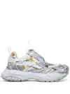Versace Mercury M_vs_03 Rope, Leather And Mesh Sneakers In White
