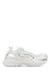 Versace White Sneakers With Panelled Design And Cut-out