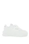 VERSACE WHITE LEATHER SLIP-ON SNEAKERS FOR MEN | PERFORATED TOE CAPS & MEDUSA DETAIL