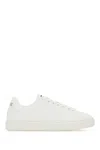 Versace Molded Sole Nylon Greca Sneakers In White