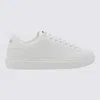 Versace White Leather Sneakers In White