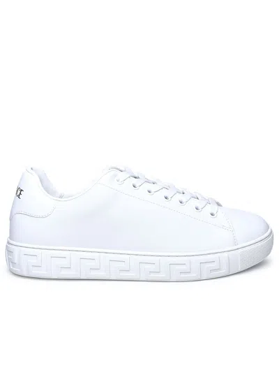 Versace Man White Leather Sneakers