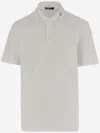Versace White Logo Polo Shirt In White