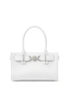 VERSACE WHITE MEDUSA '95 SMALL LEATHER TOTE BAG