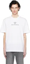 Versace Medusa Milano T-shirt In 1w000-optical White
