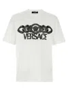 Versace White T-shirt With Medusa Head Logo Print On The Front In White