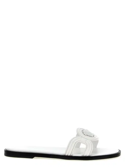 VERSACE WHITE MEDUSA-95 SANDALS