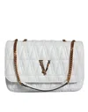 Versace Woman Virtus Woman White Shoulder Bags