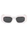 Versace Biggie Squared Sunglasses In White