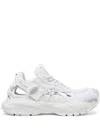 Versace White Panelled Sneakers With Cut-out