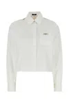 Versace White Poplin Shirt In White