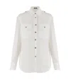 Versace White Regular Solid Shirt In White