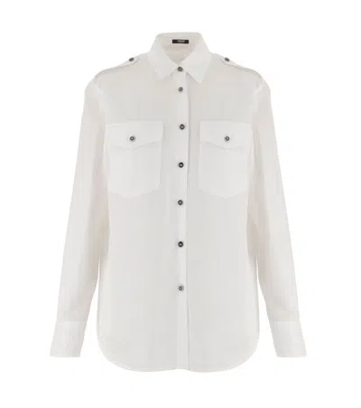 VERSACE WHITE REGULAR SOLID SHIRT