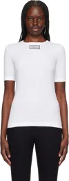 Versace Short-sleeved T-shirt In 1w010-white