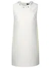 Versace White Silk Blend Dress In White
