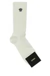 Versace White Stretch Cotton Blend Socks