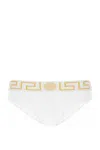 Versace White Stretch Cotton Brief In A81h