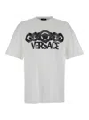 Versace White T-shirt With Medusa Head Logo Print On The Front In White