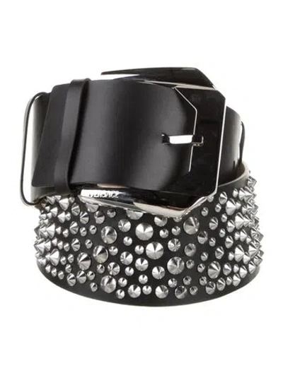 Pre-owned Versace Wide Calf Leather Belt In Multi