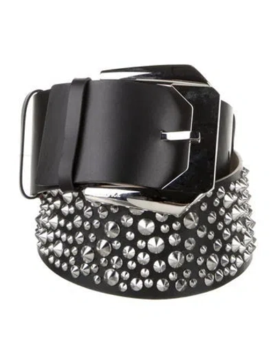 Pre-owned Versace Wide Calf Leather Belt In Multi