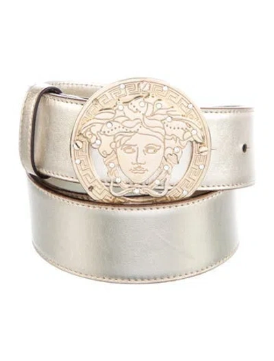 Pre-owned Versace Wide Leather Belt