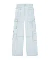 Versace Men's Cargo Jeans In White