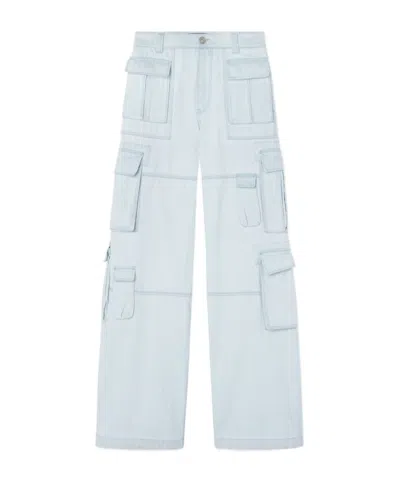 VERSACE VERSACE MID-RISE WIDE-LEG CARGO JEANS