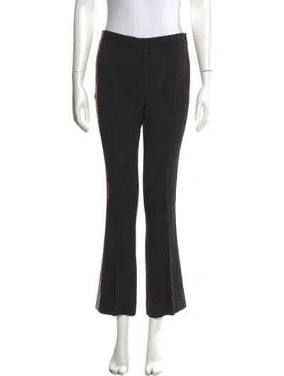 Pre-owned Versace Wide Leg Pants In Black