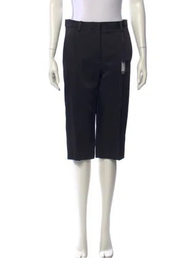 Pre-owned Versace Wide Leg Pants In Black