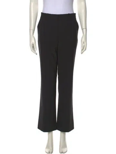 Pre-owned Versace Wide Leg Pants In Black
