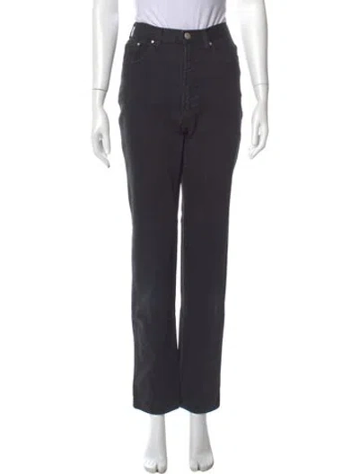 Pre-owned Versace Wide Leg Pants In Gray