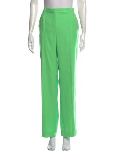 Pre-owned Versace Wide Leg Pants In Green