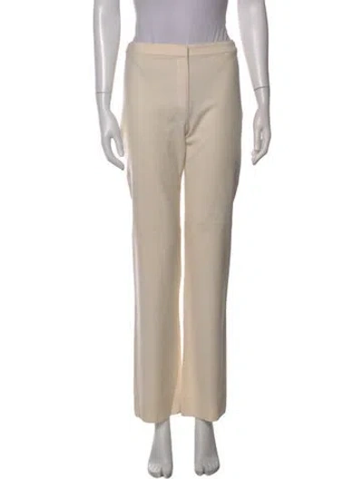 Pre-owned Versace Wide Leg Pants In Neutral