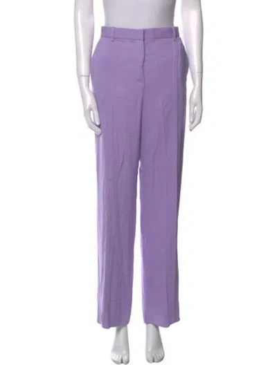 Pre-owned Versace Wide Leg Pants In Purple